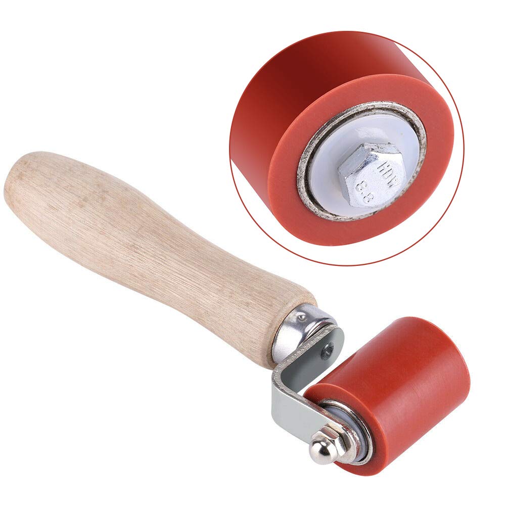Silicone Seam Roller,40MM High Heat Silicone Roller Pressure Roller Silicone Seam Roller Tool for Welding (Red)