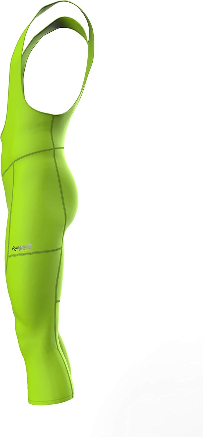 Sparx Men Cycling Winter 3/4 Bib Pants 3 Quarter Bib Tights Bike Thermal Vizi: Clothing