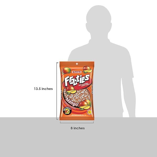 TOOTSIE ROLL MANGO FROOTIES – 2 POUND BAG OF INDIVIDUALLY WRAPPED CHEWY CANDY – GLUTEN FREE, PEANUT FREE – MANGO, 38.8 OZ.