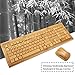 SNGU SG-KG308-N+MG93-N 2.4GHz Full Bamboo Handmade Wireless Keyboard and Mouse Combo(3 Key Pads)
