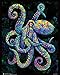 Painted Octopus Flockless Blacklight Reactive Poster (16x20) …