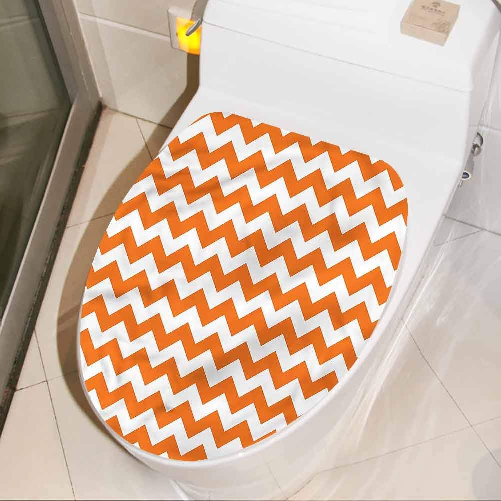 Toilet Seat Stickers Decals Chevron, Holiday Seasonal Color Bathroom