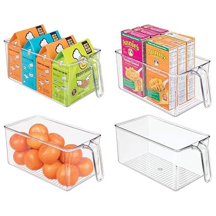Mdesign Plastic Kitchen Pantry Cabinet Refrigerator Plastic