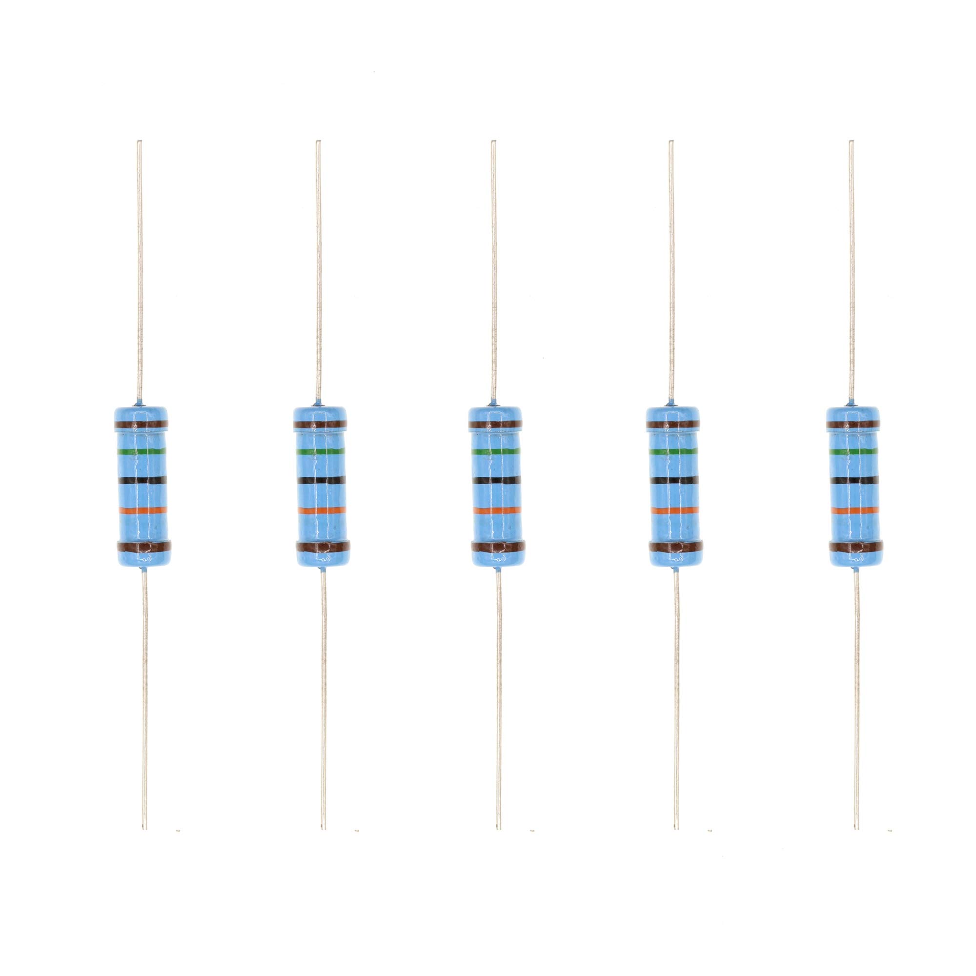 HUABAN 20PCS 3W 3 Watts 150K Ohm 1% Metal Film Resistor