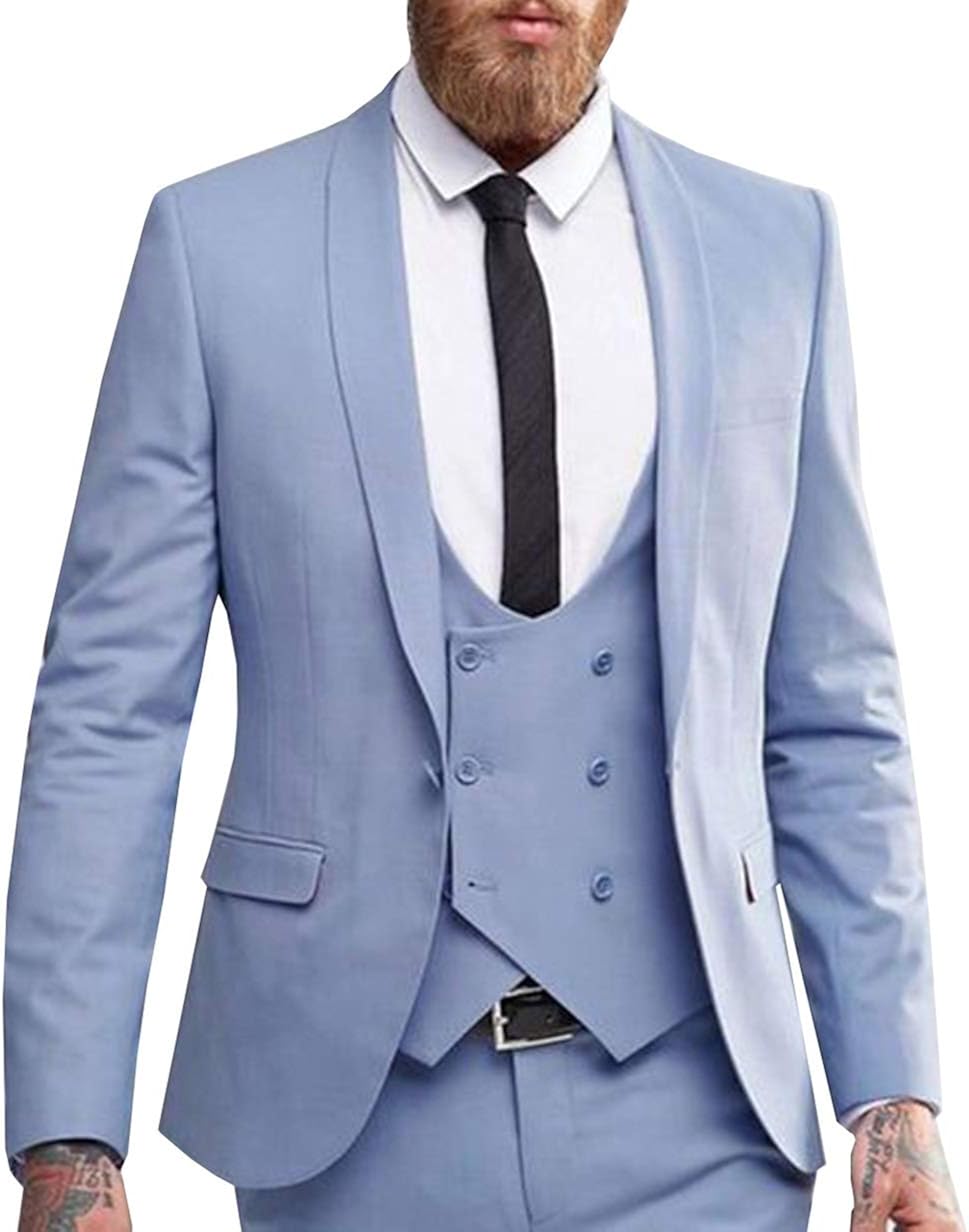 Mens Wedding Suits Amazon / Botong Men's 2 Pieces Blue Tailcoat Tuxedos