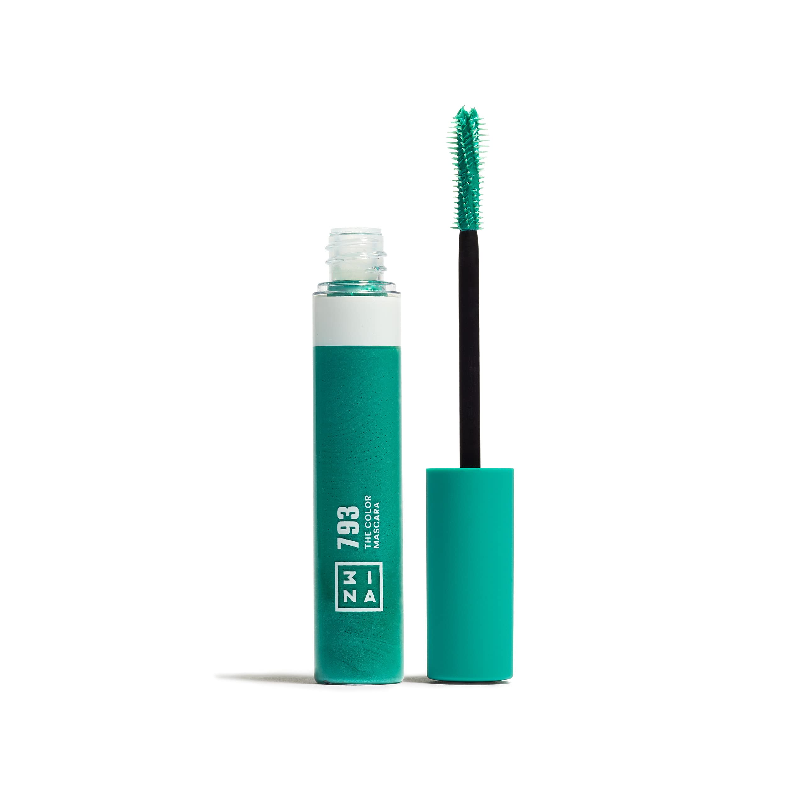 3INA MAKEUP - The Color Mascara 793 - Turquoise - Volumizing & Lengthening - Flake Free - Sensitive Eyes - Vegan & Cruelty Free