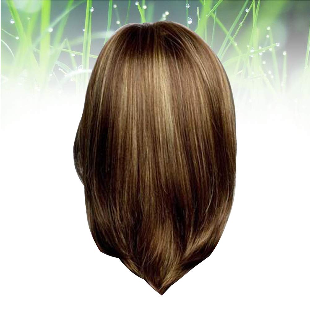 Buy Women Fashion Short Straight Hair Wig Shoulder Length Mixed