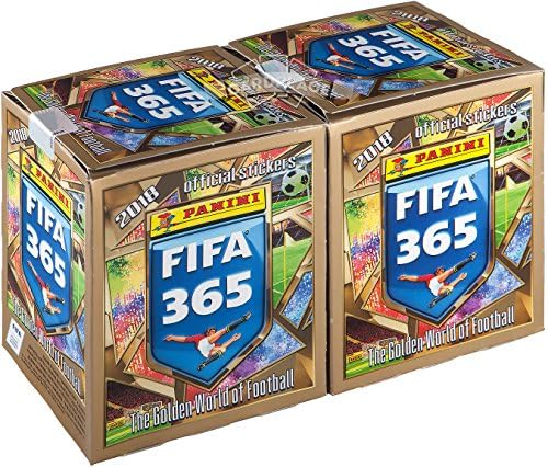 2017 Panini FIFA 365 2018 soccer stickers 2 sealed box (100 packs - 500 stickers)