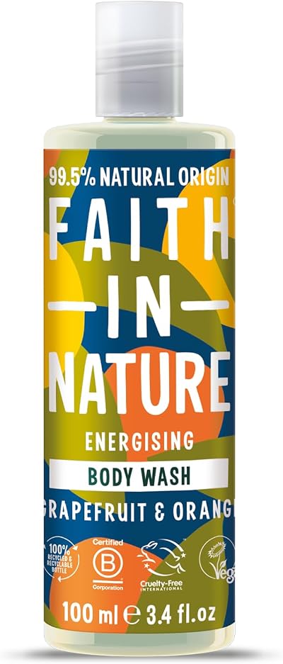 Faith In Nature Grapefruit & Orange Body Wash 100ml Travel Size