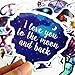 Galaxy Blue Aesthetic Stickers Skateboard Stickers Travel Luggage Stickers for Suitcases Decal Waterproof Stickers Pack for Laptop,Car and Gift for Adults Teens