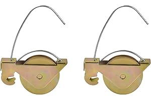 HAIRUNFU 2-Pack Sliding Screen Door Rollers - Compatible with KDEX20 Series KD Screen Doors | Durable 1-1/4" Steel Ball Bearing Tension Wheels for Smooth Glide & Easy Replacement