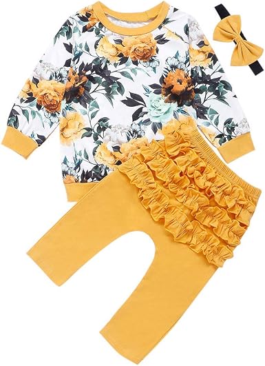 Ensemble Vêtement Bébé 2 Pièces DAY8 - Haut + Pantalon, Manches Longues, Tailles 0-24 Mois, Pour Fille Ou Garçon