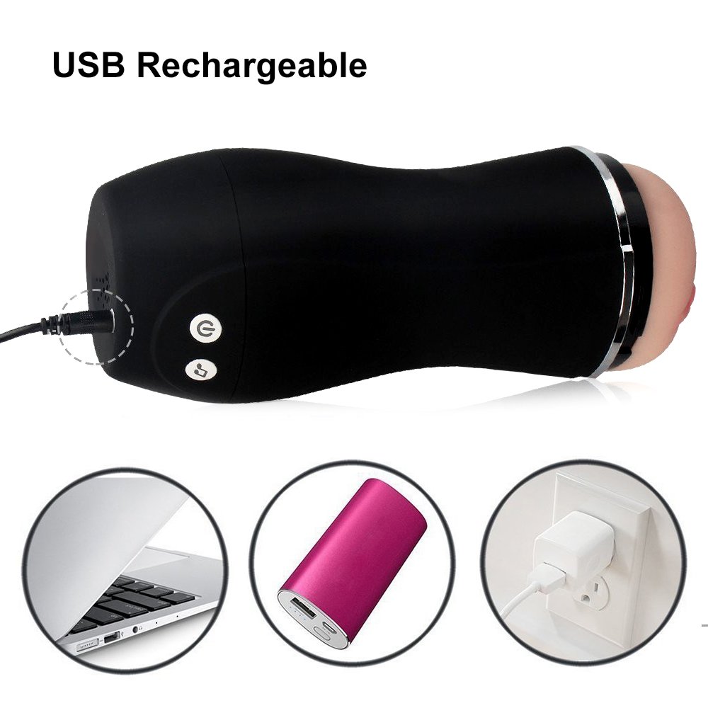 Fondlove Masturbatoren Sexpielzeug für Männer 3D Masturbieren Cup mit Realistische Muschi Vagina 10 Vibrationsmodi