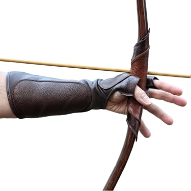 Archery Arm Guard - Durable Plastic Forearm Protector For Sports & Arrow Shooting (Random Color)