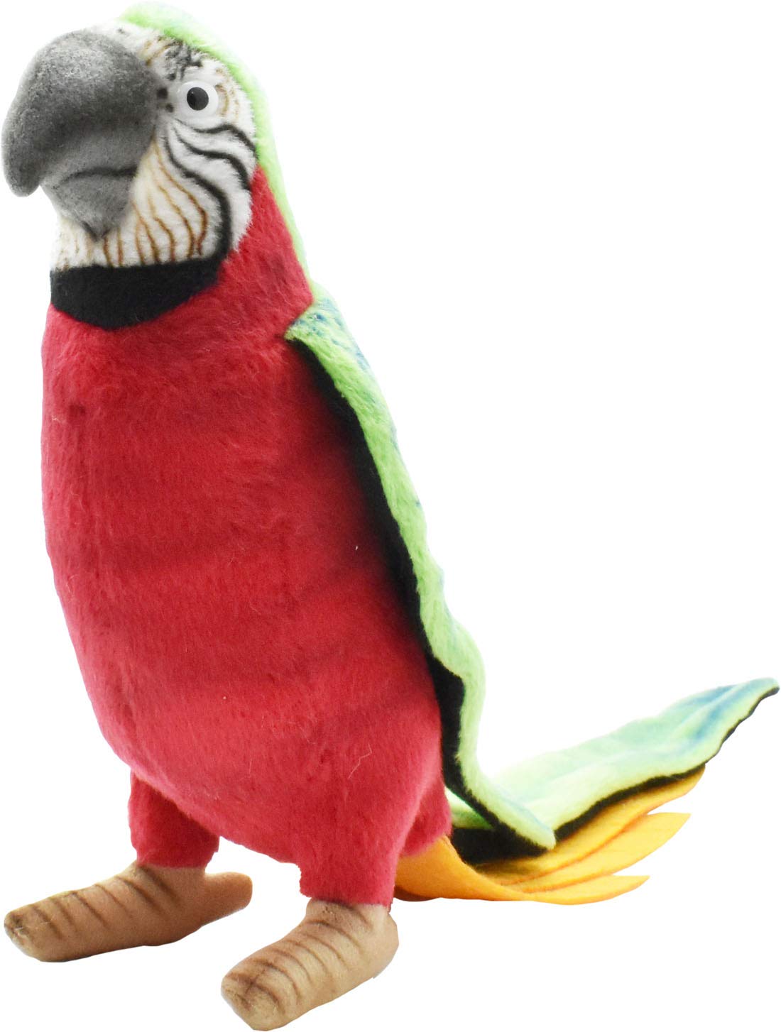Plush Soft Toy Green & Red Parrot by Hansa. 15cm Amazon.co.uk Toys