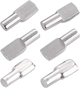 Tbestmax 120 Packs Shelf Pins 5 mm Spoon Shape Cabinet Furniture view 4