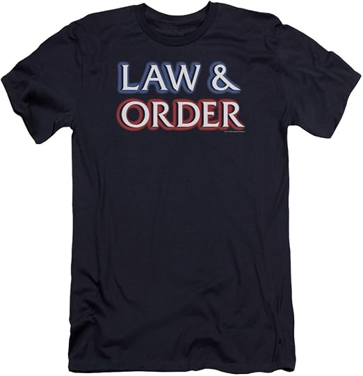 Amazon.com: Law and Order Logo Unisex Adult Canvas Brand T Shirt for