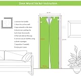 UVQUGONX Han Solo Carbonite Door Decal Mural 30.3"x78.7" Vinyl Wall Sticker view 4