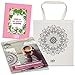 3DIY Emma Mandala & Motivational Quotes Coloring Book For Adults, Have Fun And Get Creative, Good For Stress Relief, Comes As A Set With A Beautiful Reusable Eco Friendly Matching Cotton Tote Bag