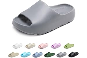 xinlanlin Kids Cloud Slides Slippers For Girls Boys,Pillow House Slippers Non-Slip Super Soft Quick Drying Shower Cushioned Slides Bathroom Thick Sole Sandals Indoor Outdoor Slippers