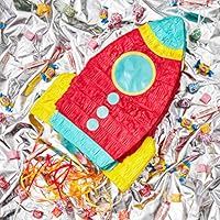 Juvale Small Rocket Ship Pinata Kids Space Themed Birthday Party Supplies 16 5 X 12 5 X 3 Inches Amazon Sg Toys Games
