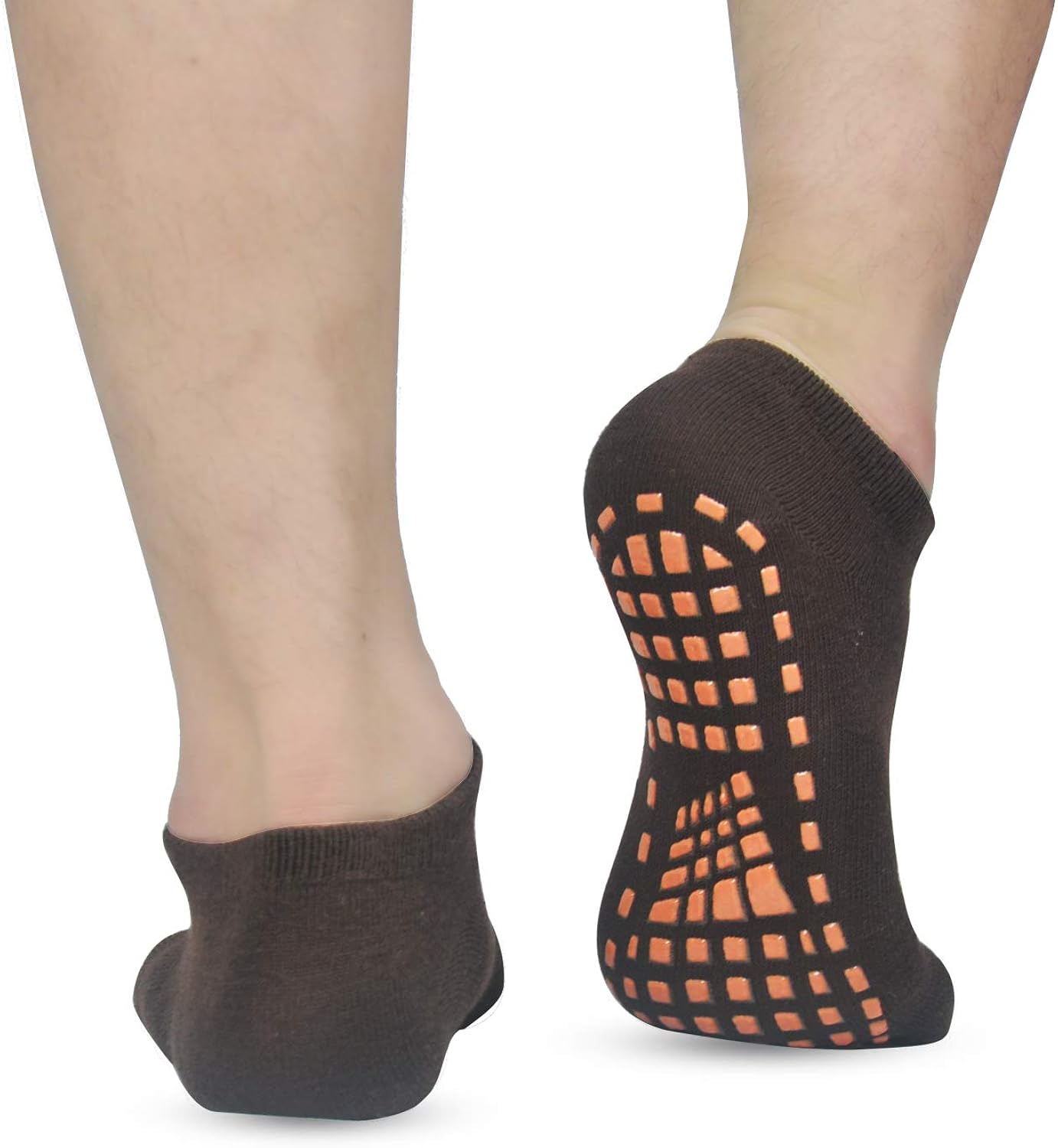 Sticky Grips Socks For Men 3 Pack Floors Non Skid Slip Yoga Pilates Slipper Sox: Clothing
