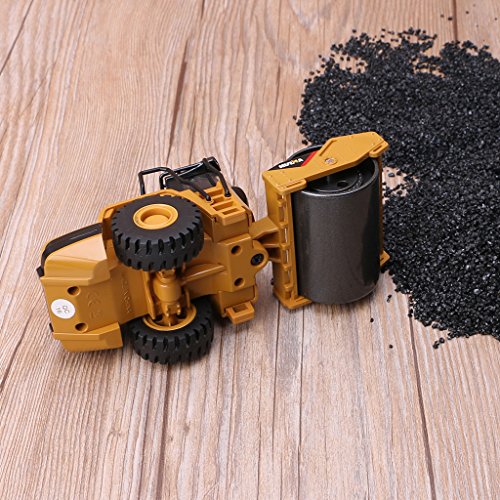 Yuly Children's Gift Birthday Gift 1/50 Scale Diecast Metal Road Roller Truck Construction Toy Vehicle for Kid Gift