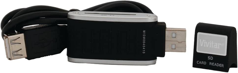 Amazon Vivitar SDHC Card Reader Black VIV RW 3000 BLK Computers Accessories
