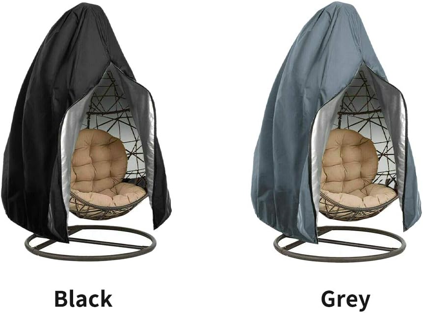 beiyoule Rattan Swing Cover Patio Hanging Egg Chair Cover,Outdoor Egg Wicker Dustproof Hanging Hammock Stand Easy Clean Swing Chair Cover - Image 5
