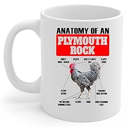 Lovesout Funny Plymouth Rock Chicken Rooster