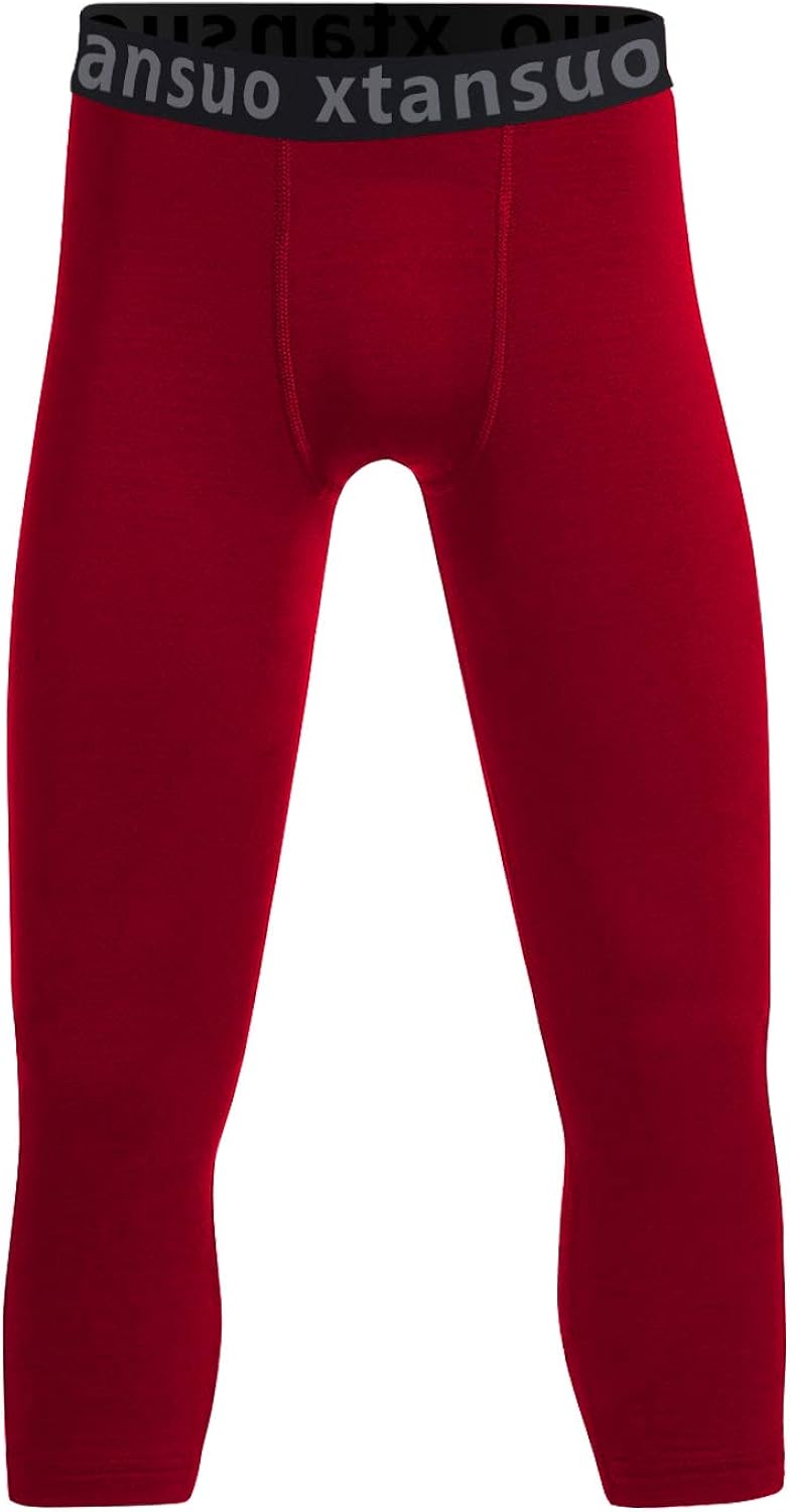 red compression pants youth