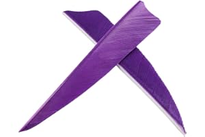 M.SJUMPPER ARCHERY Arrows 3 Inch Real Feathers Fletching with Shield Cut for DIY Hunting Shooting Shafts (36 Pack)