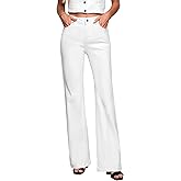 GRAPENT Womens Flare Jeans High Waisted Wide Leg Baggy Jean for Women Stretch Denim Pants