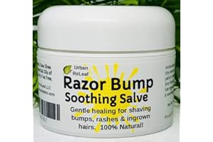 Urban ReLeaf RAZOR BUMP Soothing Salve! 1 oz. Quickly soothe bumps, rashes, ingrown hairs & razor burn. 100% Natural, Vegan. Pure Shea, Tea Tree, Lemon Balm. For face, neck, bikini, body!