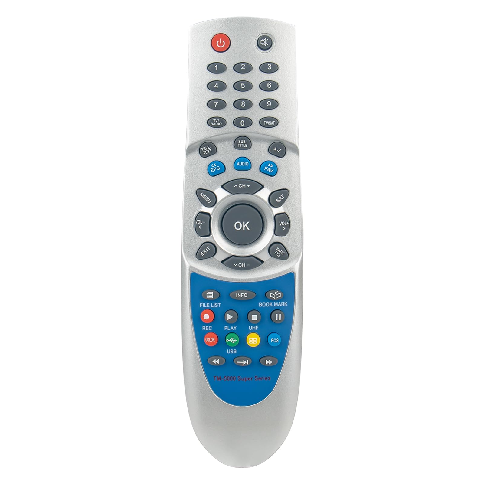 Remote Replaced for TECHNOMATE TM-5000 Super Series TM 5200 D SUPER,TM 5300 D+ SUPER,TM 5400 CI SUPER,TM 5600 CI SUPER,TM 5200 D SUPER +,TM 5300 CI SUPER +,TM 5400 D SUPER +,M 5600 CI SUPER + Remote