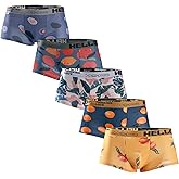 HUOPAOSHUO Underwear for Men Breathable Trunks Underwear Soft Cotton Boxer Briefs Multi-Pack