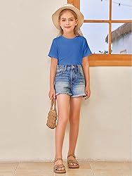 Girls Short Sleeve T Shirts Kids Summer Tops