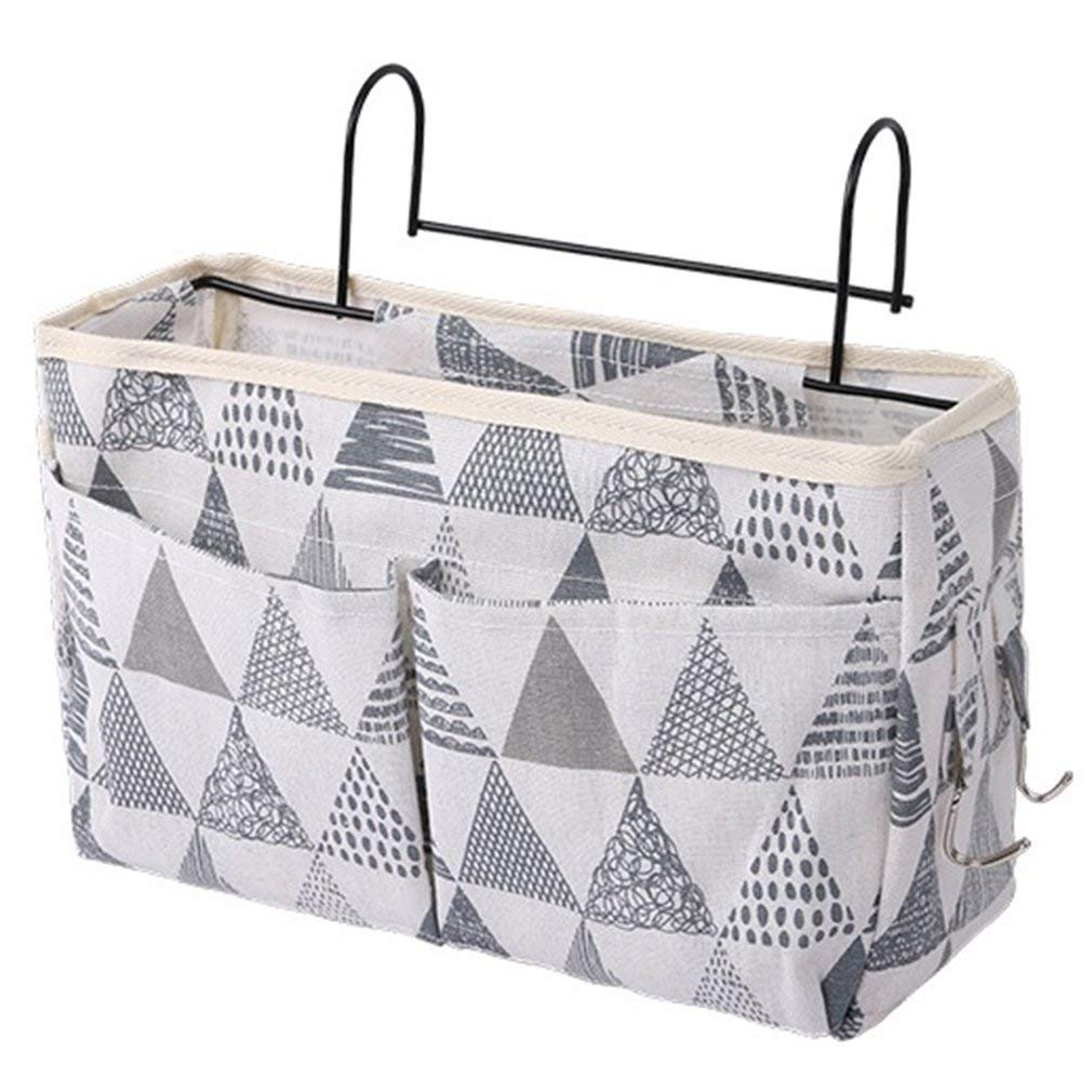 Bedside Hanging Storage Bag, Hanging Basket Bedside Caddy Bedside Storage Pocket, Dormitory Bed Organiser Caddy Desktop Storage Rack for Headboards Bunk Beds Hospital Bed Dorm Rooms (Blue 1PCS)