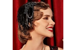 8 Pcs 1920s rave party headwear for women girls Amazing Gatsby hair accessories