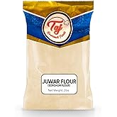 TAJ Premium Sorghum Flour Juwar Flour, Jowar, No Salt, 2-Pounds