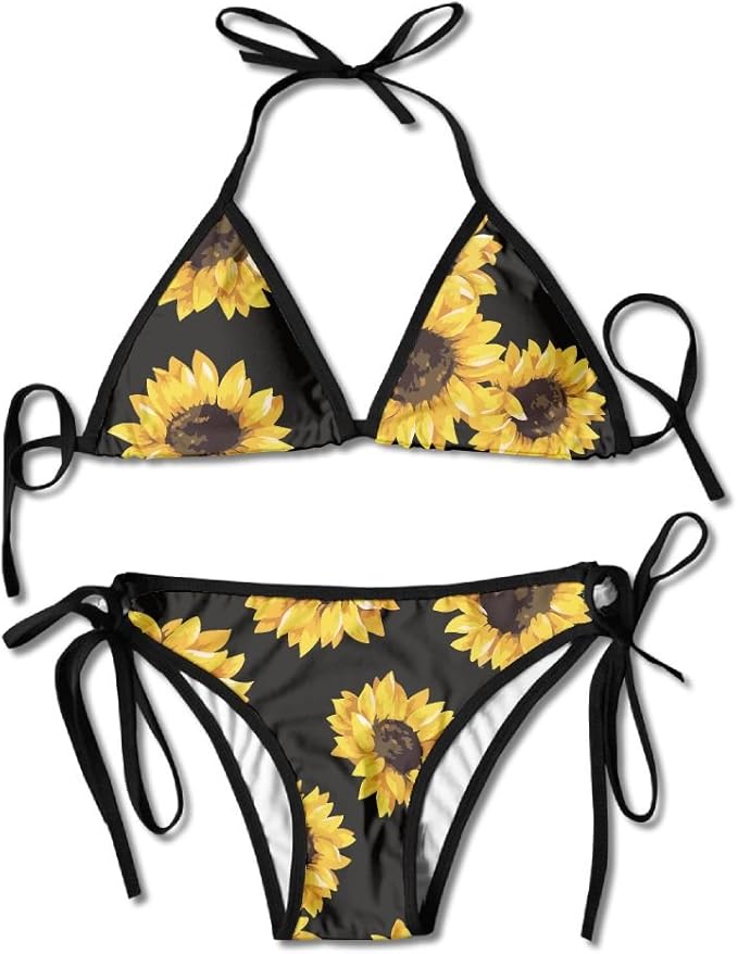 sunflower bathing suit two piece