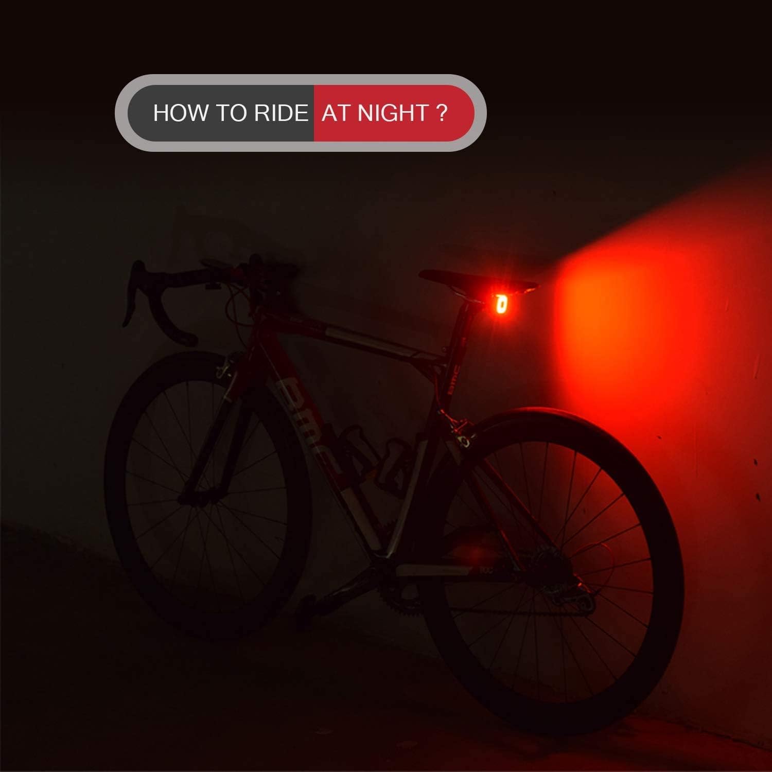 Smart Bike Tail Light,USB Rechargeable Bike Tail Light Ultra Bright ...