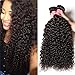 Jolia Hair 8A Virgin Brazilian Hair Weave 8 10 12inch Tight Curly Weft Hair Extensions Human Hair 3 Bundles Double Weft Natural Black no Shedding