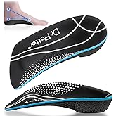 DR. POTTER+ 3/4 Plantar Fasciitis Insoles, High Arch Support Inserts for Flat Feet, Over-Pronation and Foot Pain, Metatarsal Support Insoles for Metatarsalgia (Small(Men's 5-6, Women's 6-7))