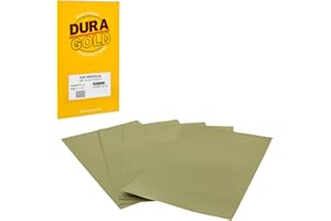 Dura-Gold Premium 3000 Grit Wet or Dry Sandpaper Sheets, 5-1/2" x 9", Box of 25 - Car Color Sanding, Detailing, Polishing Aut