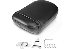 Eumti Motorcycle Rear Passenger Pillion Seat Cushion Pad with Mounting Bracket Fit for Honda Shadow Aero VT750C 2004-2024 Replace P/N 77300-MEG-G10ZA