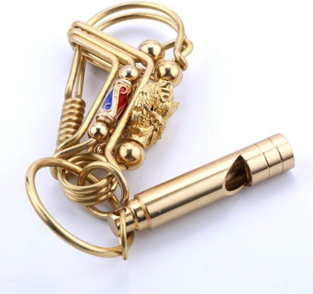 DSLE Handmade Bird Stainless Steel Brass Whistle, Men's Support Custom