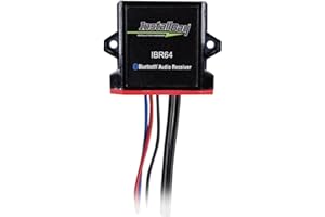 INSTALL BAY Metra IBR64 Universal Bluetooth Receiver with auto-Remote, Waterproof for Boat