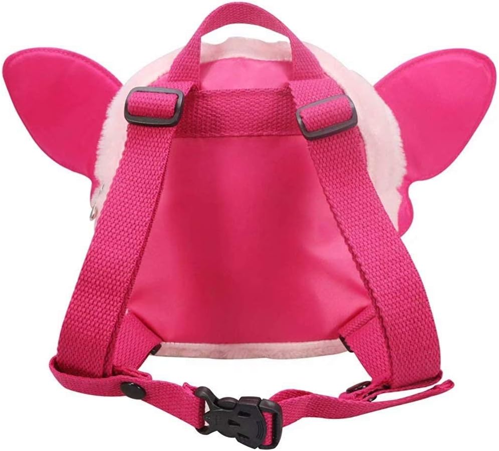 OMALOO Baby Walking Safety Harness Reins Belt Kid Child Toddler Backpack Bag with Butterfly Pattern for 1-3 Years Girls (Fluff Pink) - Image 5