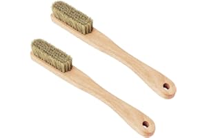 TWO STONES Rock Climbing Brush & Bouldering Brush with Thick Ultra Durable Boar's Hair Bristles and Ergonomic Handle for All Climbing Holds & Climbing Chalk Types Indoor or Outdoor (CJ-CB2010B(2 PCS))